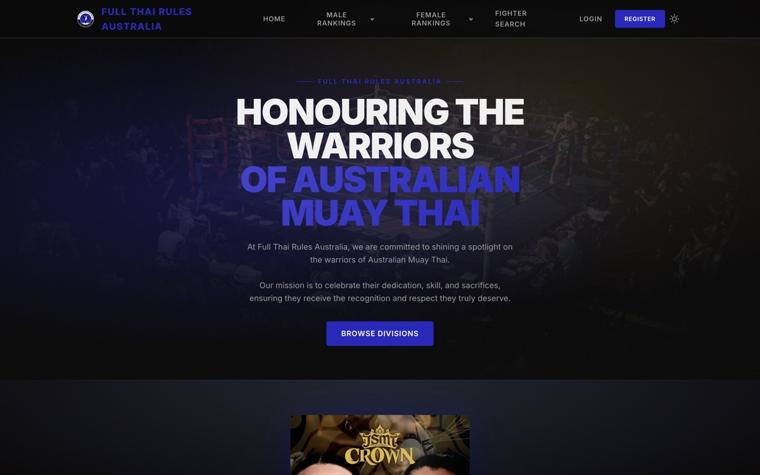 Full Thai Rules — Sports website built with Pubd