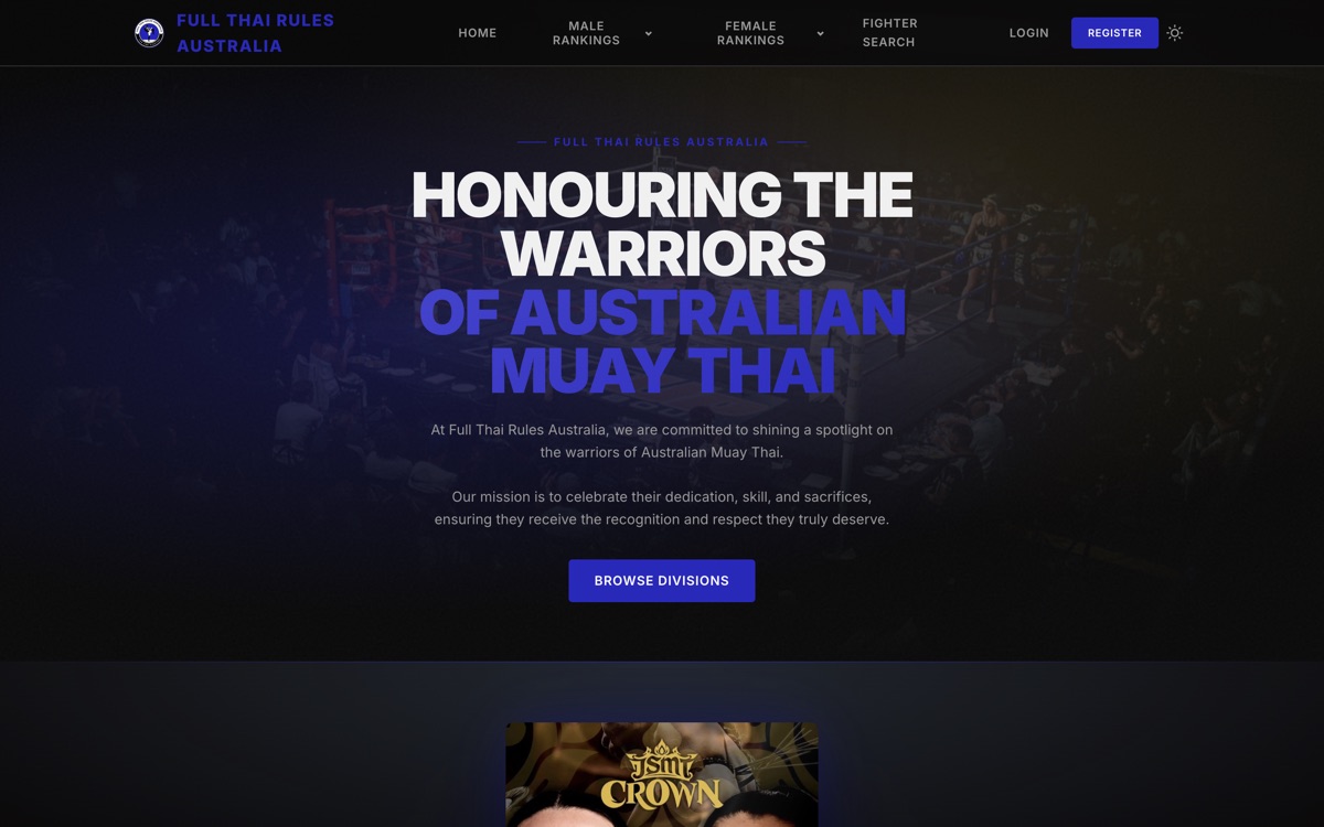 Full Thai Rules — Sports website built with Pubd